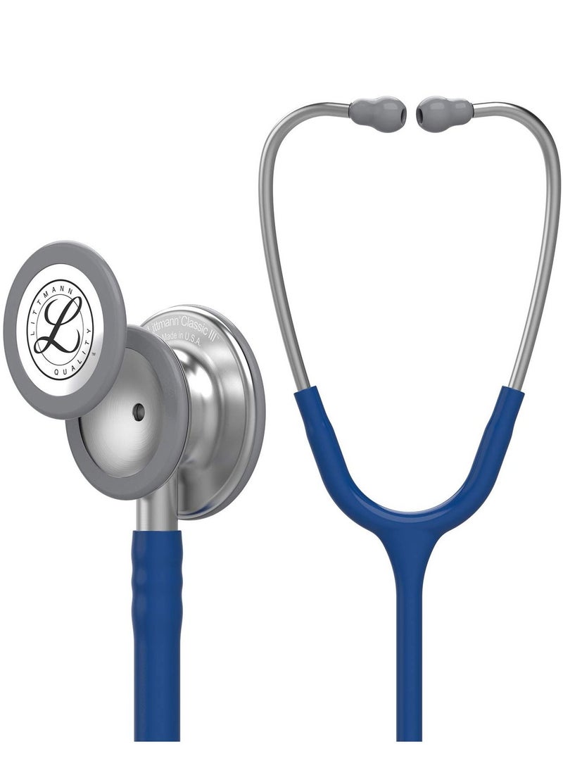 3M Littmann Classic III Monitoring Stethoscope 27 inch Navy Blue Tube 5622 - Image 1