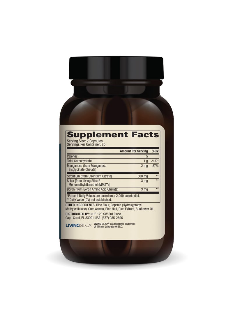 Dr. Mercola Bone Support with Strontium & Boron, 60 Capsules, Dietary Supplement  - Image 2