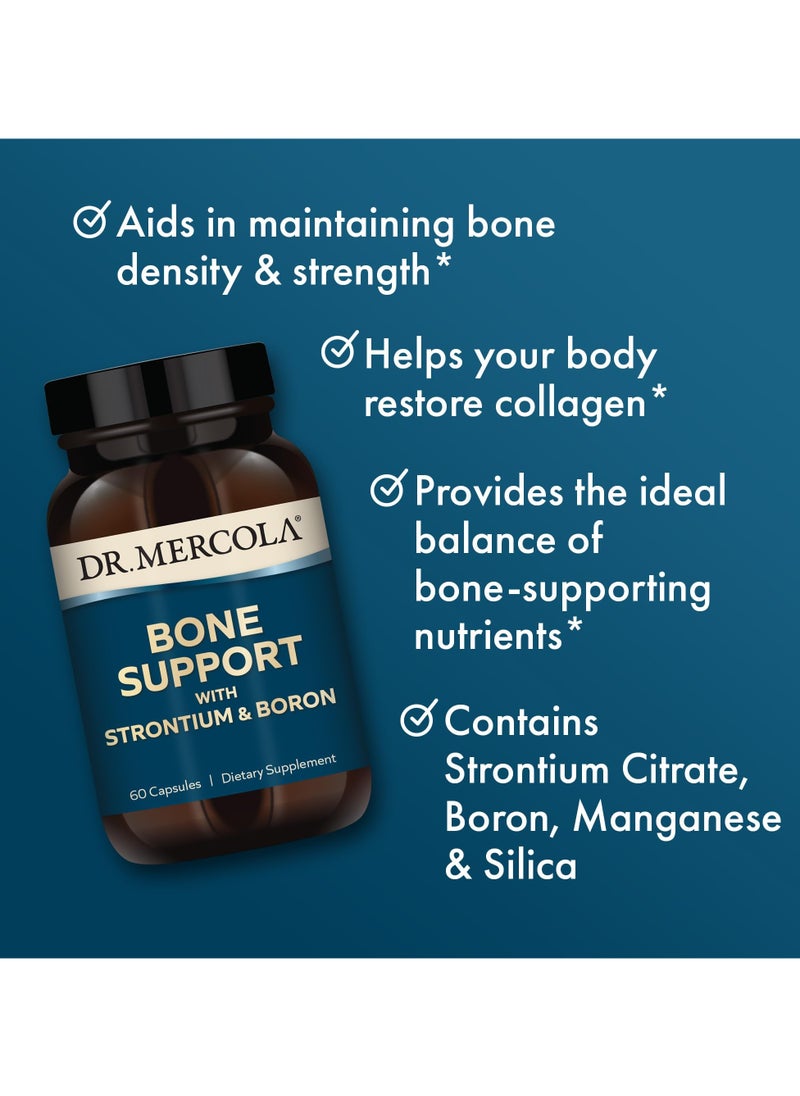 Dr. Mercola Bone Support with Strontium & Boron, 60 Capsules, Dietary Supplement  - Image 4