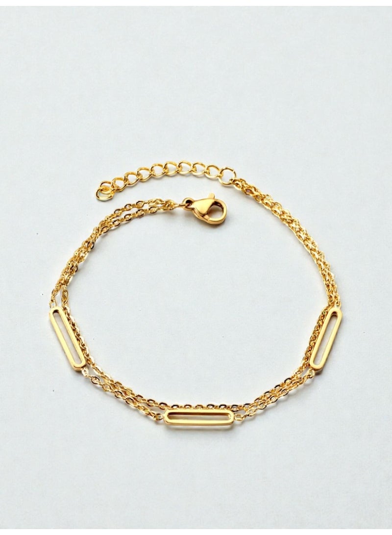 Elegance Amazing Gold Stainless Steel Bracelet For Women - Image 2