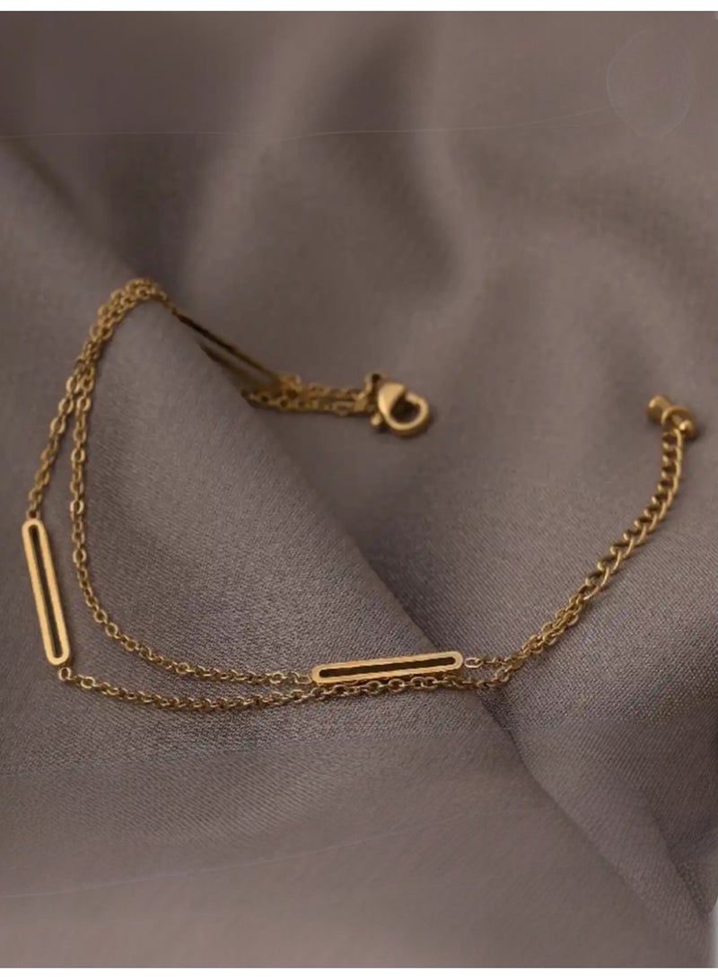 Elegance Amazing Gold Stainless Steel Bracelet For Women - Image 3