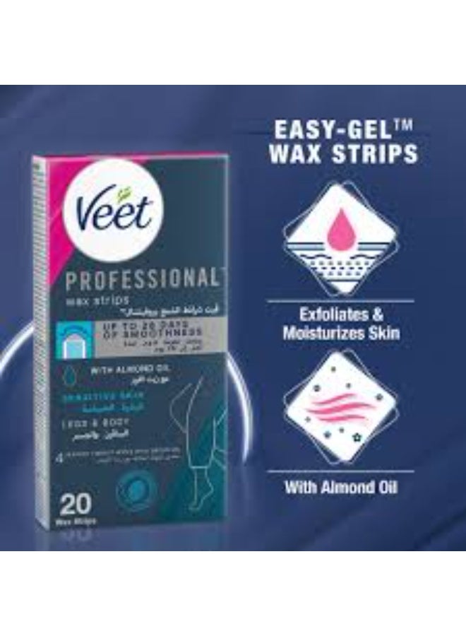 Veet Wax Strips For Sensitive Skin 20 pcs