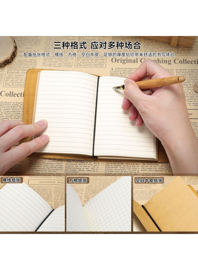 Matt Crazy Horse Leather Handbook Binder Notebook Retro Nostalgic Travel Journal Advanced Sense Cowhide Handmade Notebook - Image 2