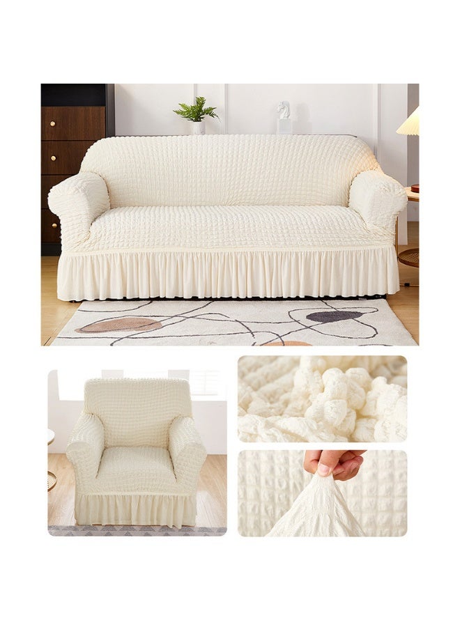 4-Piece  (3+2+1+1) sofa cover Super Stretchable Wrinkle-free Full Coverage Sofa Slipcover Exquisitely Detailed Slip Flexible Resistant Jacquard Sofa Cover Set - Image 2