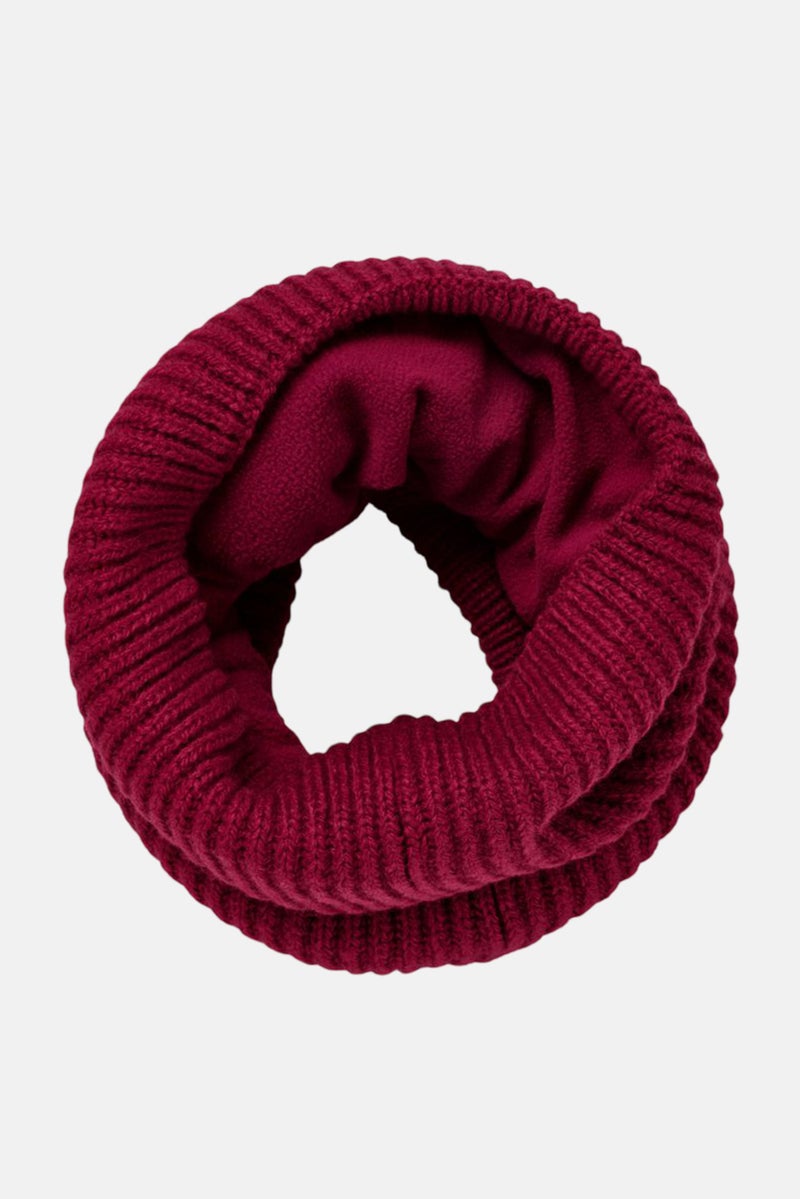 Tchibo Women Knitted Tube Scarf, Maroon - Image 2