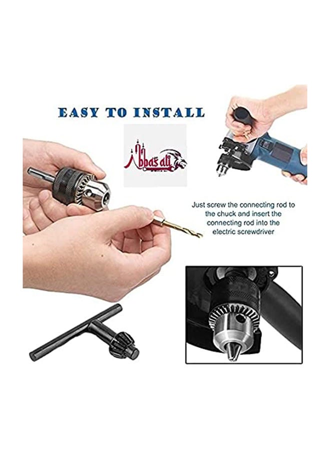 ABBASALI 1.5-13mm Quick Change Drill Chuck Adapter with SDS Plus Shank and Grip Chuck Key for Hammer Converter Conversion Tool, Suitable for 1/2-20 UNF Mount  - Image 2