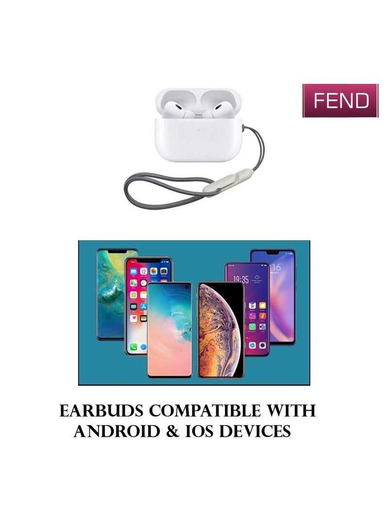 FEND - Fend FW2 Pro High Bass In-Ear Wireless Bluetooth Earbuds With HD Microphone and Touch Sensor Designed For iPhone 13 Pro Max - Image 1