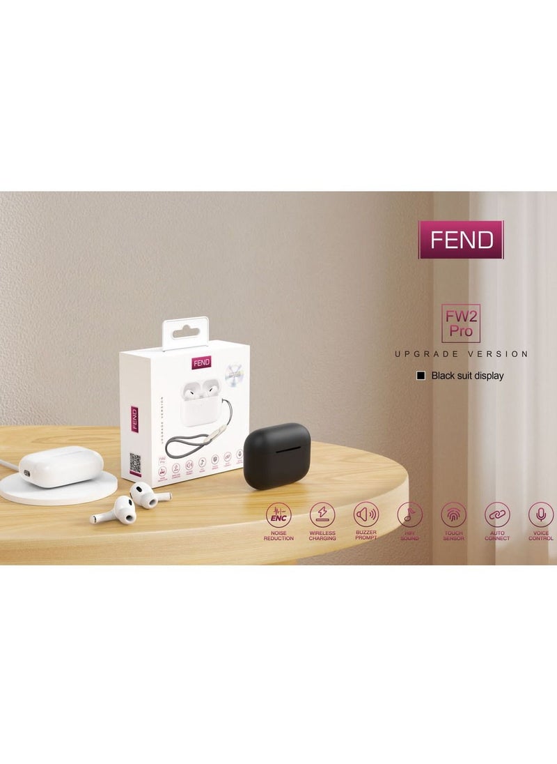 FEND - Fend FW2 Pro High Bass In-Ear Wireless Bluetooth Earbuds With HD Microphone and Touch Sensor Designed For iPhone 13 Pro Max - Image 1