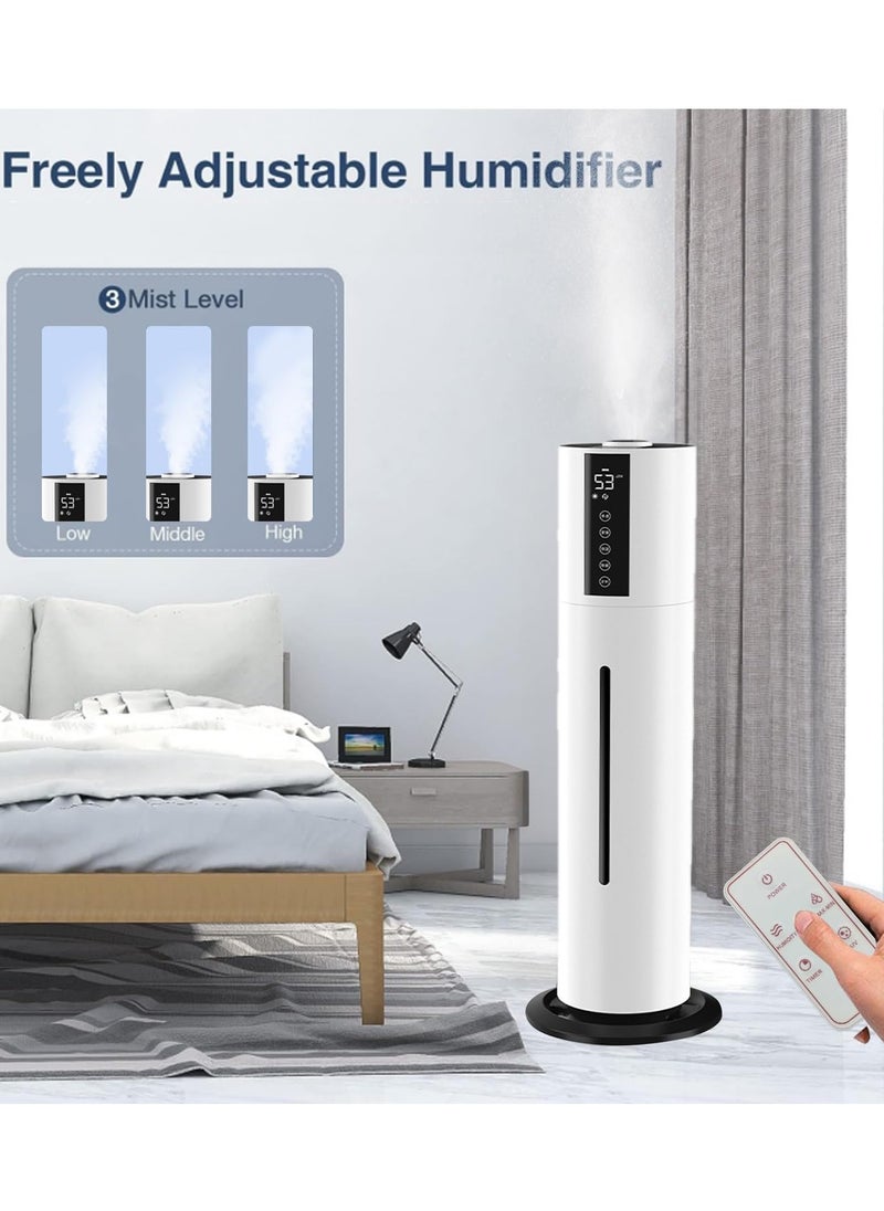 TAPIT - Large Humidifiers for Bedroom 7.5L Ultrasonic Cool Mist Top Fill Humidifier with 3 Mist Speed and Remote Control Air Humidifier for Large Room (D) - Image 1