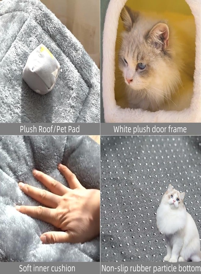 BXEBUI Dog House Indoor Memory Sponge, Foldable Dog House Kennel Bed Mat with Cushion for Small Medium Large Dogs Cats, Winter Warm Cat Nest Puppy Cave Sofa Pet Products (XL) - Image 3
