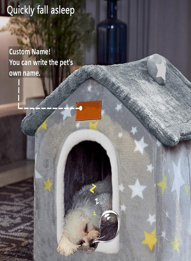 BXEBUI Dog House Indoor Memory Sponge, Foldable Dog House Kennel Bed Mat with Cushion for Small Medium Large Dogs Cats, Winter Warm Cat Nest Puppy Cave Sofa Pet Products (XL) - Image 4