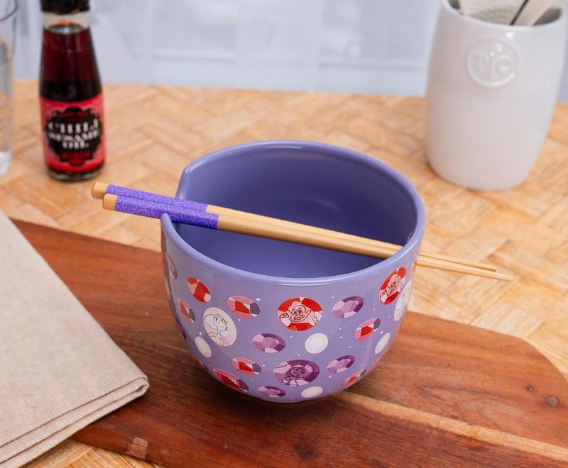 Silver Buffalo Steven Universe Crystal Gems Ceramic Ramen Dinnerware Set  Includes 20Ounce Noodle Bowl and Wooden Chopsticks - Image 5