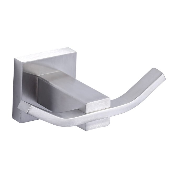 TOWEL HOOKS FOR BATHROOMS BRUSHED NICKEL SUS304 STAINLESS STEEL COAT HOOK BATHROOM ROBE TOWEL HOLDER HEAVY DUTY ROBE HOOKS BATHROOM DOUBLE TOWEL HOOKS FOR COATS SPONGES CLOTHES WALL MOUNT
