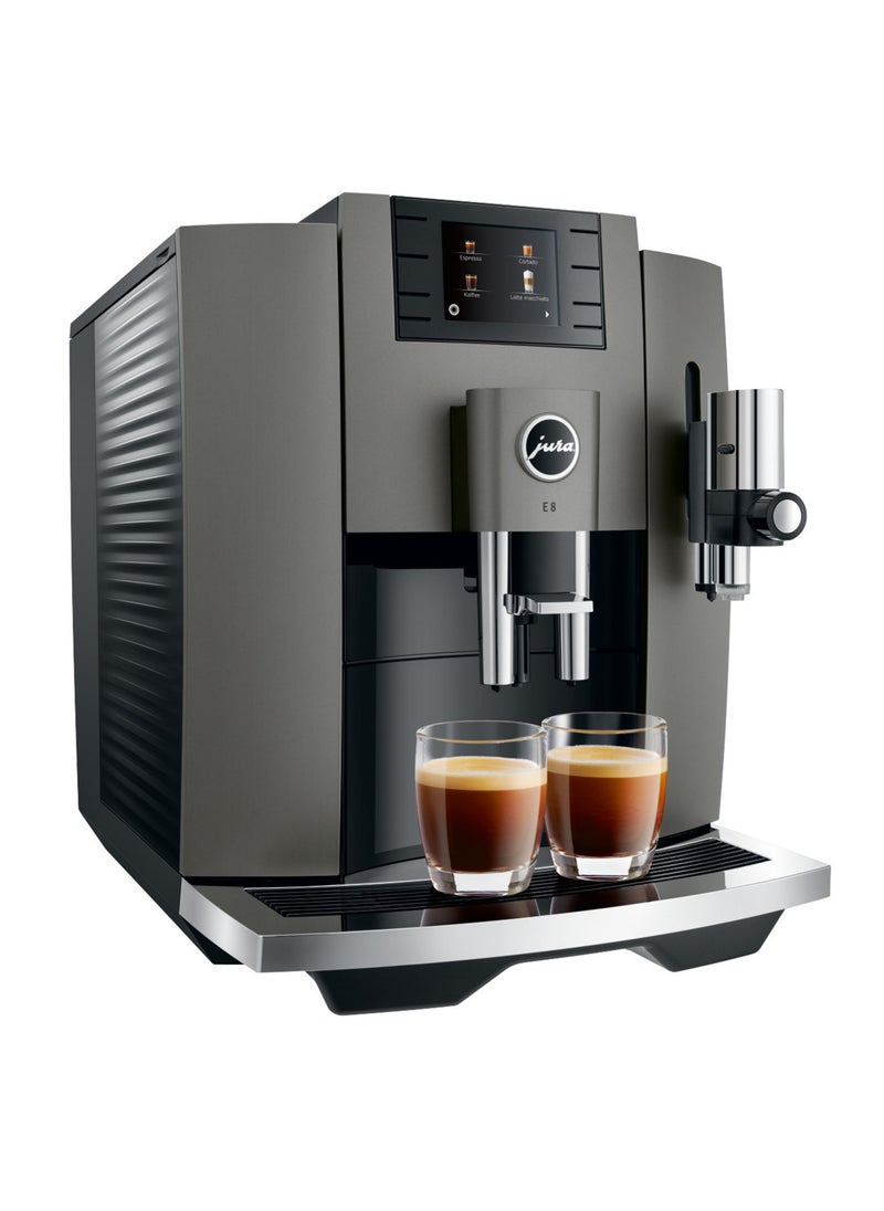 jura - Jura E8 (Dark Inox) Bean-To-Cup Fully-Automatic Coffee Machine - Image 1