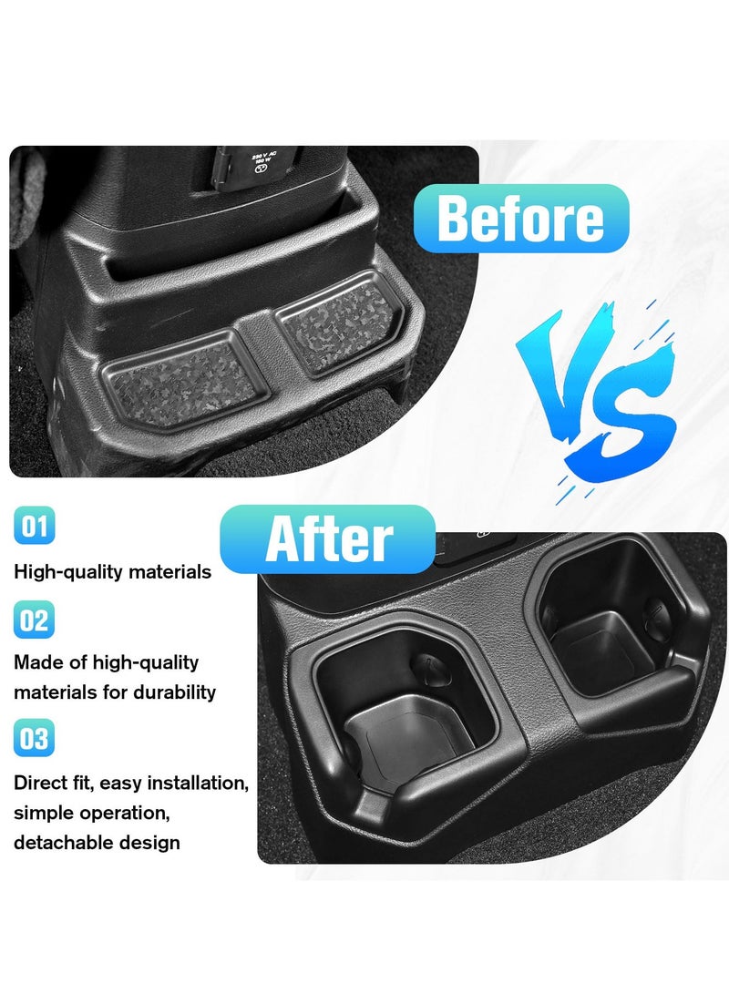 SYOSI Rear Cup Holder for Jeep Wrangler JL & Gladiator JT 2018-2022, Rear Seat Dual Water Bottle Drink Beverage Holder Cup Box for Jeep - Image 4
