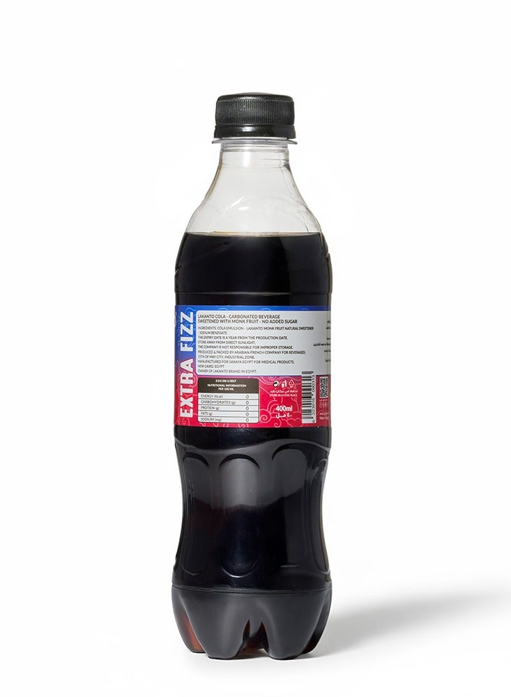 LAKANTO Naturally Sweetened Cola With Monkfruit - 400 ml - Image 2