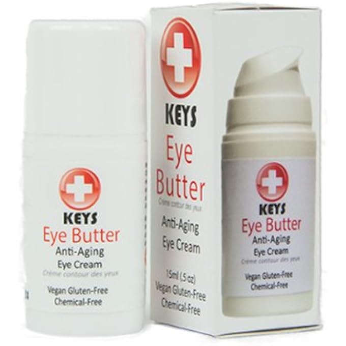 keys Eye Butter Luminescent Natural, Vegan, Chemical-Free Moisturizing Eye Cream for Sensitive Skin in Airless Travel Pump - with Whole Cucumber Extract, Aloe Vera, Avocado Oil, and Shea, 0.5 ounces - Image 1