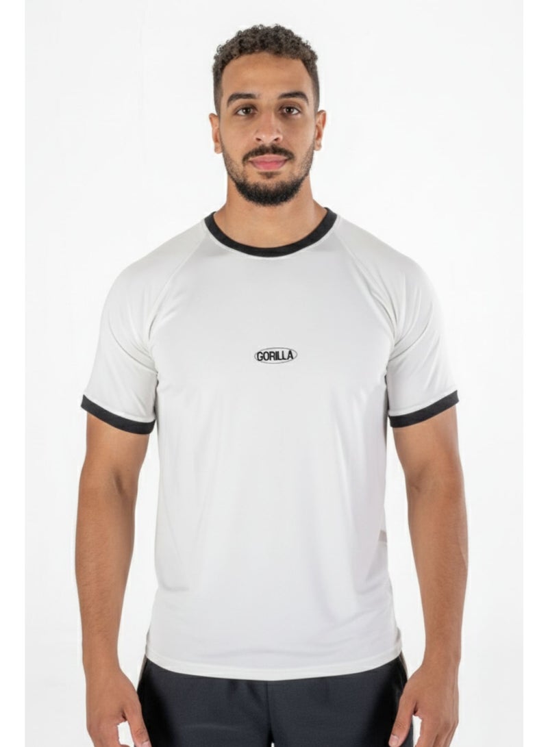 Gorilla retro-ringer-white - Image 1