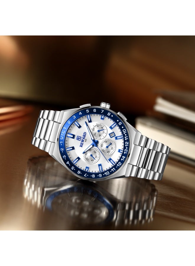 REWARD CHRONOGRAPH SPECIAL ELEGANT BLUE RD813150BL FOR MEN - Image 5