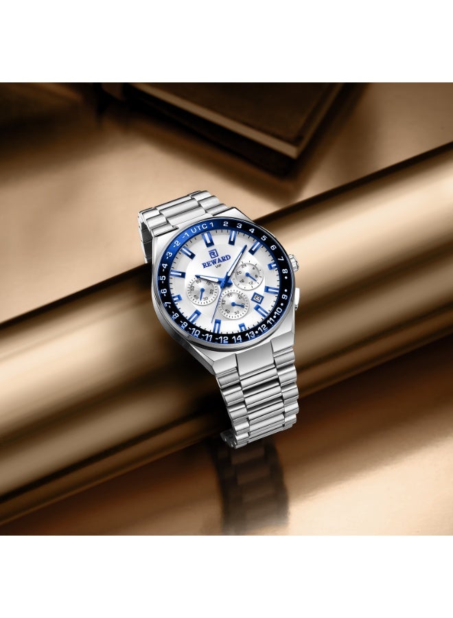 REWARD CHRONOGRAPH SPECIAL ELEGANT BLUE RD813150BL FOR MEN - Image 2