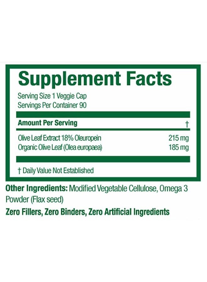 Gold Source Labs كبسولات مستخلص أوراق الزيتون العضوي - مستخلص أوراق الزيتون العضوي النقي بالإضافة إلى مستخلص أوليوروبين القياسي، 90 كبسولة نباتية، 400 ملغ مركب أقصى قوة لصحة المناعة - Image 5