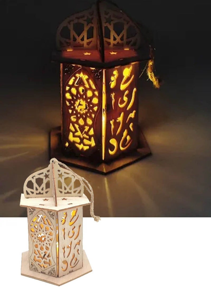 co arma A wooden pendant with lighting suitable for the Ramadan atmosphere - Image 2
