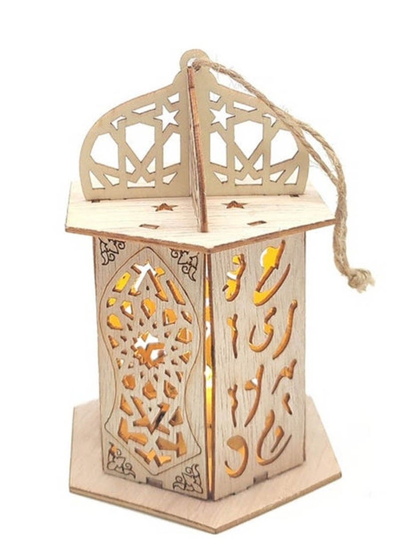 co arma A wooden pendant with lighting suitable for the Ramadan atmosphere - Image 3
