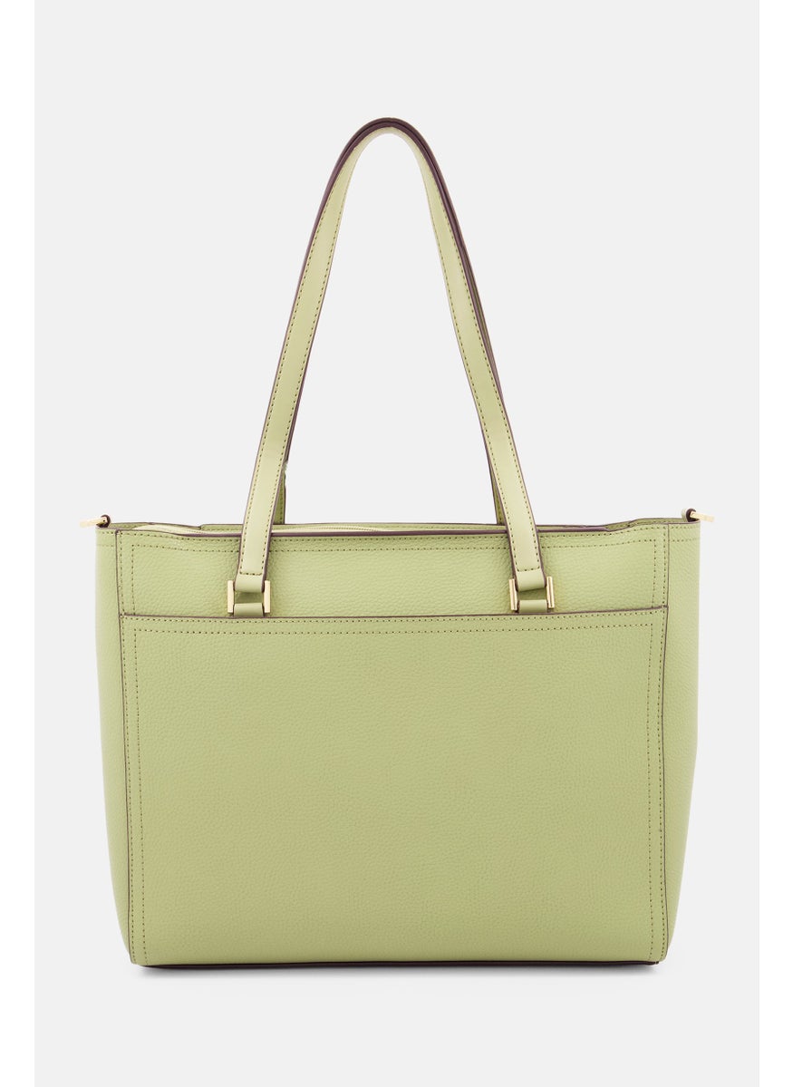 Michael Kors - حقيبة كتف نسائية بشعار العلامة التجارية 34 طول × 28 ارتفاع × 10 عرض، أخضر حكيم - Image 1