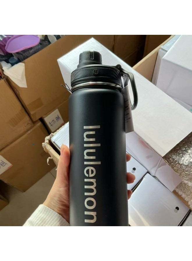 لولوليمون زجاجة مياه معزولة من لولوليمون، زجاجة مياه رياضية 710 مل، كوب يوغا للسفر في الهواء الطلق - Image 3