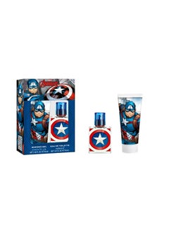 Captain America مارفل كابتن أمريكا مجموعة هدايا ( أو دو تواليت 30 مل + جل للاستحمام 70 مل) 