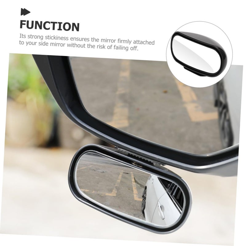Adjustable Rotating Car Mirror Auxiliary Rear View Enhanced Safety Easy Installation - Image 3