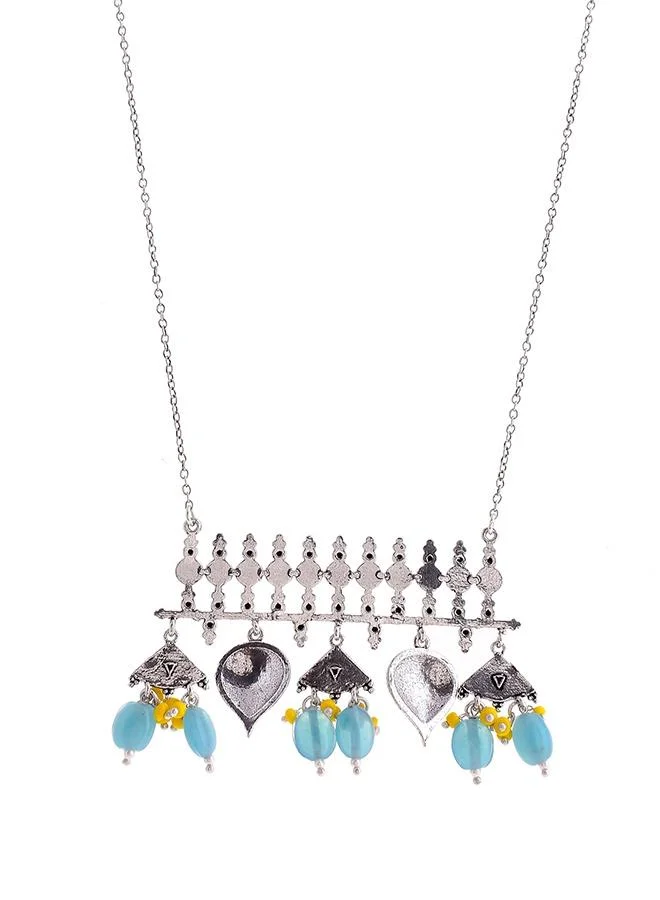 VOYLLA Bagh E Fiza Floral Motifs Brass Necklace