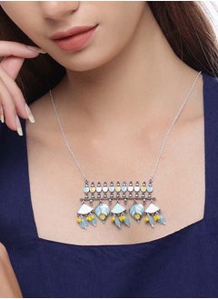 VOYLLA Bagh E Fiza Floral Motifs Brass Necklace  - Image 5