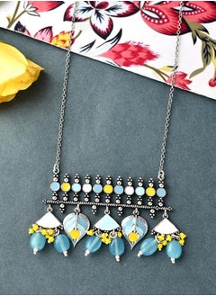 VOYLLA Bagh E Fiza Floral Motifs Brass Necklace  - Image 1