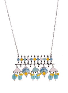 VOYLLA Bagh E Fiza Floral Motifs Brass Necklace  - Image 2