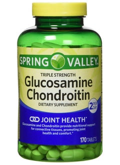 SPRING VALLEY Glucosamine Chondroitin Triple Strength 340 Tablets Twin Pack  - Image 1