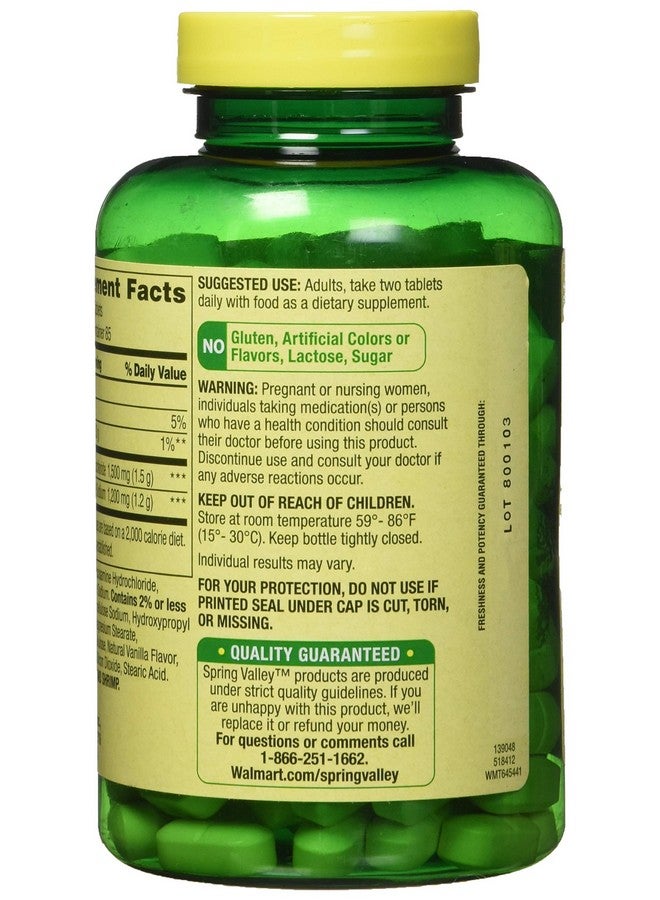 SPRING VALLEY غلوكوزامين كوندروايتين ثلاثي القوة 340 قرص عبوة مزدوجة - Image 4