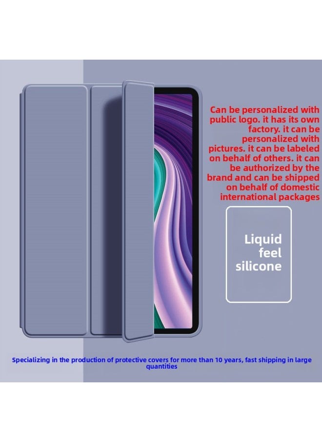 Generic - Suitable For Huawei Flat Panel Matepad112023 Protective Cover V6 Airbag Anti-fall 10.4 With Pen Slot Air11.5-Color:[lavender Purple] Translucent Soft Shell ★ Air Bag Anti-fall ★ Built-in Pen Tray-Applicable Models:For Huawei Matepad【10.4inch】left Pen Tray - Image 1