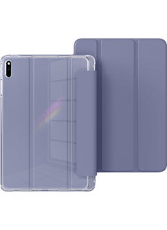 Suitable For Huawei Flat Panel Matepad112023 Protective Cover V6 Airbag Anti-fall 10.4 With Pen Slot Air11.5-Color:[lavender Purple] Translucent Soft Shell ★ Air Bag Anti-fall ★ Built-in Pen Tray-Applicable Models:For Huawei Matepad【10.4inch】left Pen Tray