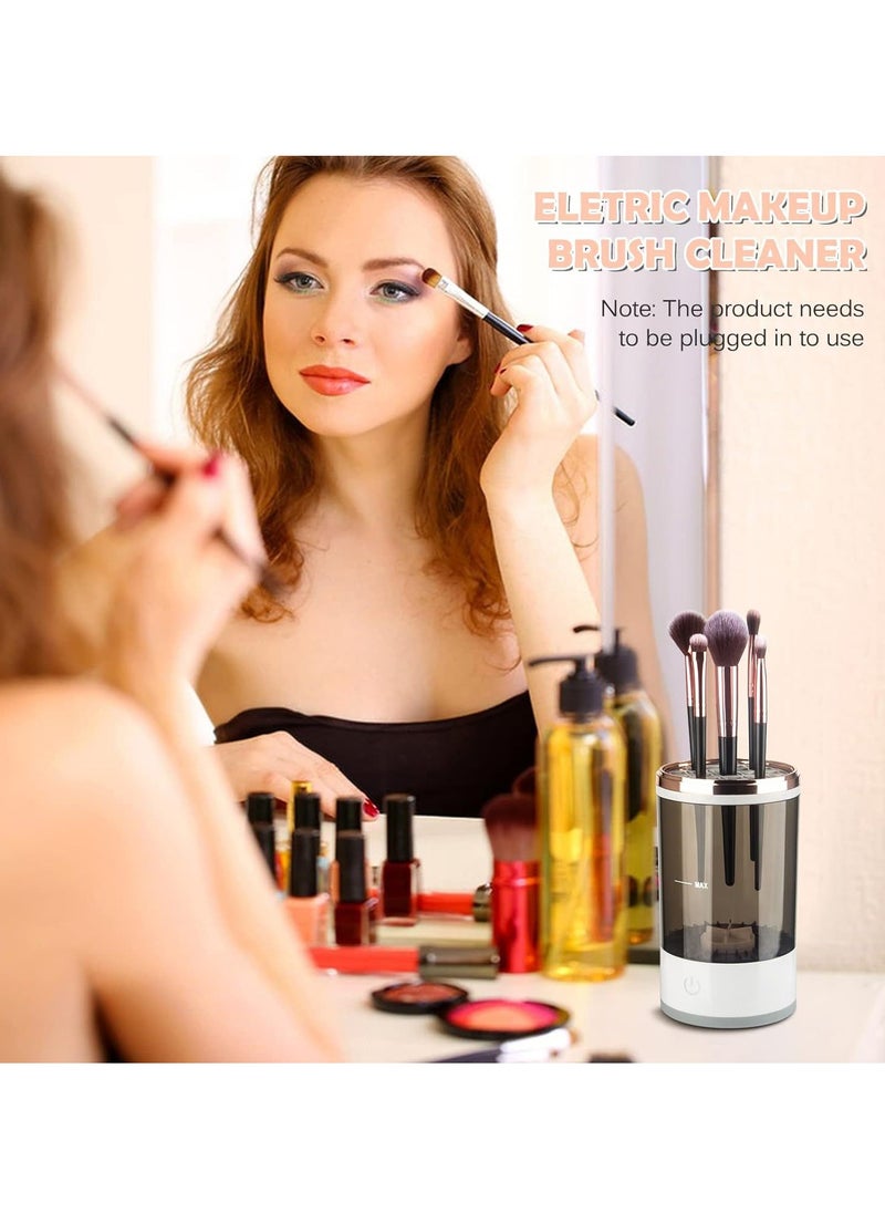 Generic - Automatic Spinning Cosmetic Brush Cleaner, Electric Makeup Brush Cleaner Machine, Fit for All Size Makeup Brush - Image 1