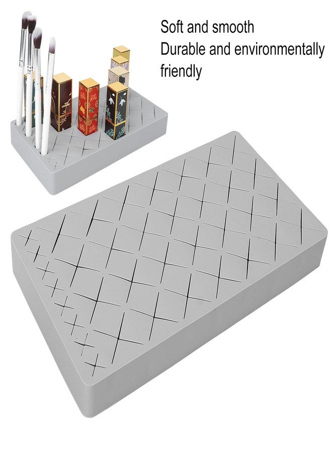 Betued Minimalist Lipstick Organizer, Silicone Makeup Storage Box, 36 Grids, Gray, Beauty/Makeup - Image 3