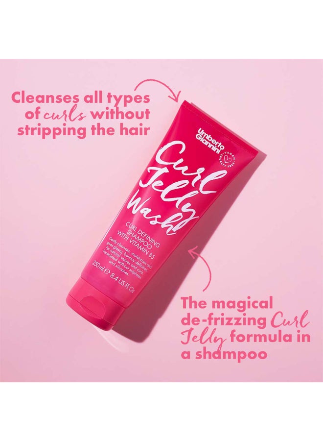 Umberto Giannini Gentle Curl Jelly Wash Shampoo - Low-Foam Formula Cleanses Without Stripping, Hydrates & Defines Curls from the Start (250 ml) - Image 4