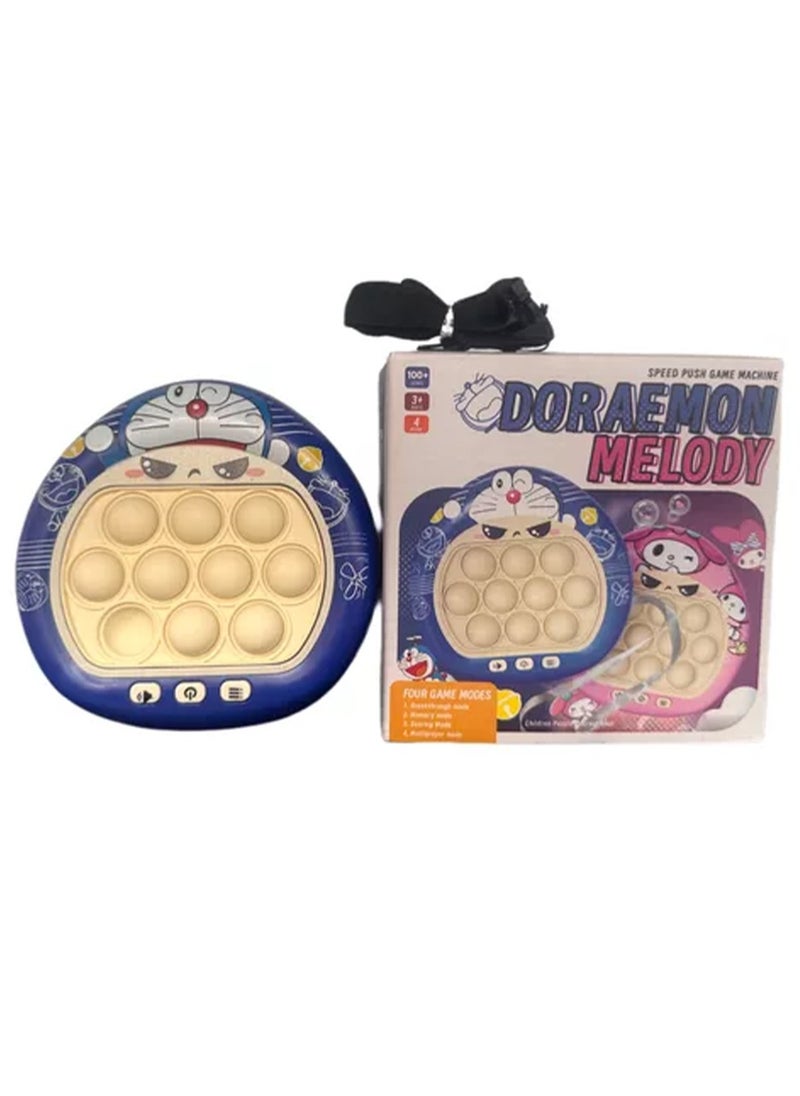 Generic - Quick Push Pop game, with Doraemon theme for kids and adults, boys and girls , a fun handheld game for home and garden , birthday gifts that is easy to move around so your child can spend hours of entertainment, a bubble pushing game to relieve stress and nervousness. - Image 1