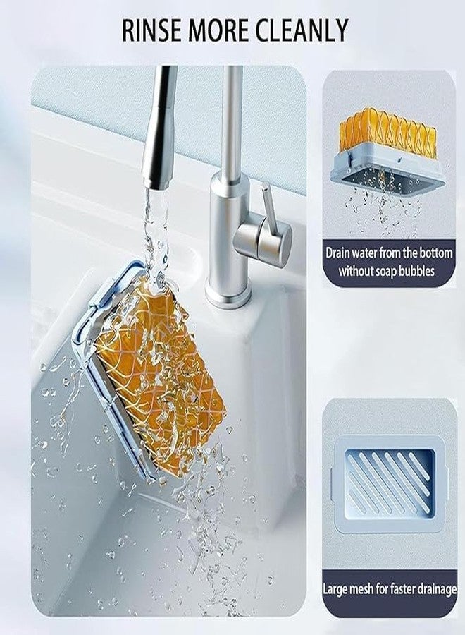 BIRZAR Multifunctional Laundry Soap Bubble Box,Mesh Soap Bubble Box, Soap Saver Box, Hands-Free Foam Soap Box, Portable Soap Box, Soap Box with Mesh,for Shower Laundry (Pack of 1) - Image 3