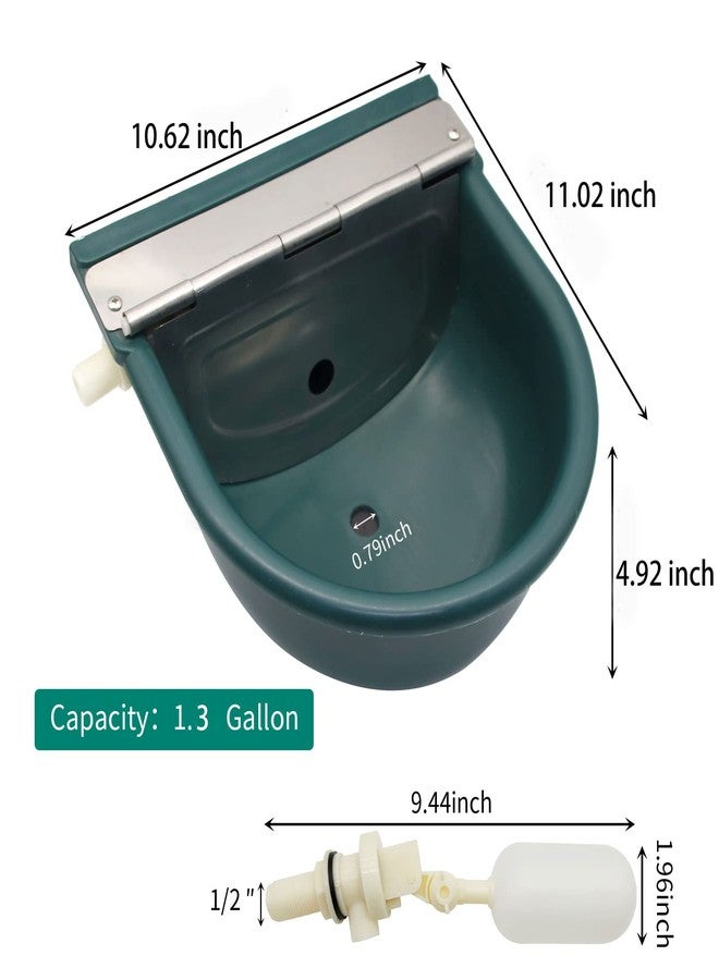 Abustle pig Automatic Water Bowl Plastic Livestock Waterer for Horse Cattle Goat Sheep Dog,Farm Grade Sheep Water Trough Bowl (with Drainage Hole & 39.37 inch Pipe)… (Without 39.37 inch Pipe) - Image 4
