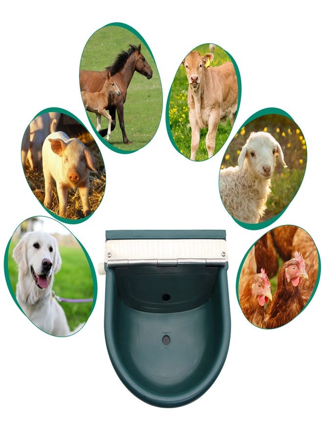Abustle pig Automatic Water Bowl Plastic Livestock Waterer for Horse Cattle Goat Sheep Dog,Farm Grade Sheep Water Trough Bowl (with Drainage Hole & 39.37 inch Pipe)… (Without 39.37 inch Pipe) - Image 5