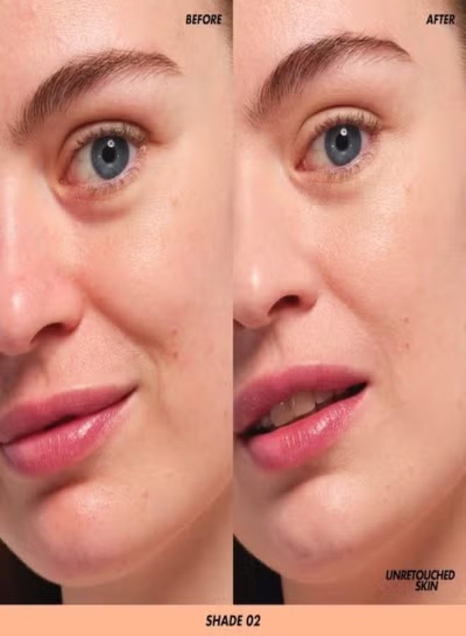 MAKE UP FOR EVER Super Boost Lightweight Moisturizing Skin Tint 30ml – Shade 02 (Fair Skin with Warm Undertones) – Infused with Hyaluronic & Polyglutamic Acids - Image 2