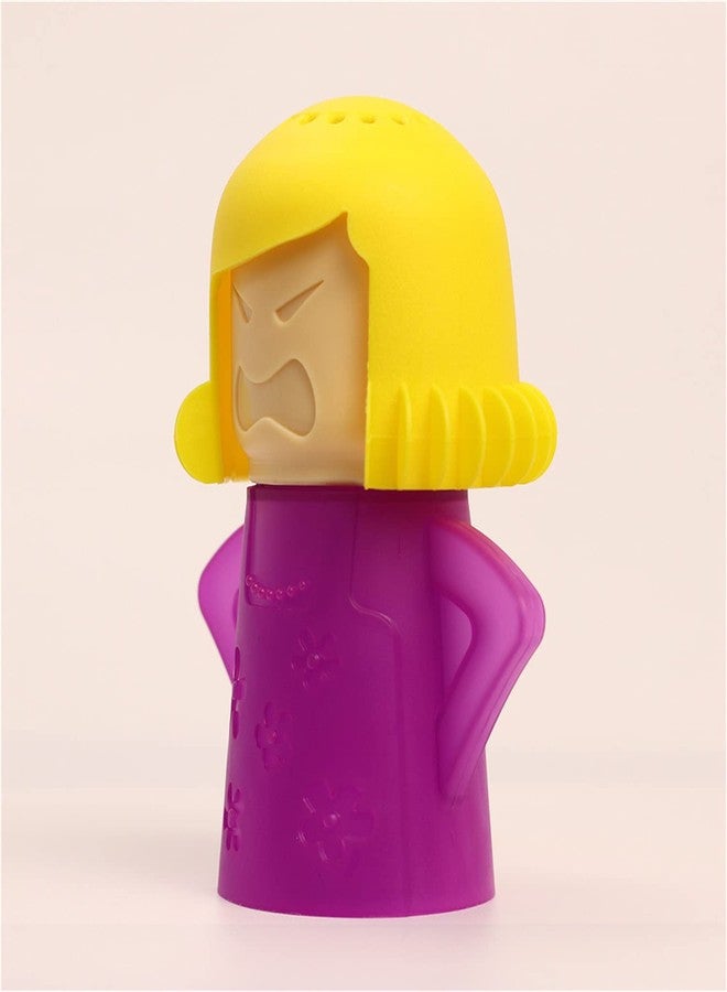 iFlyMars Asltw Angry Mom Microwave Oven Steam Cleaner, Clever Mama Microwave Cleaner, the Fun and Easy Way to Steam Clean Your Microwave, Cut Cleaning Time by Half (Purple) , 4.37 x 2.55 x 5.32 - Image 2