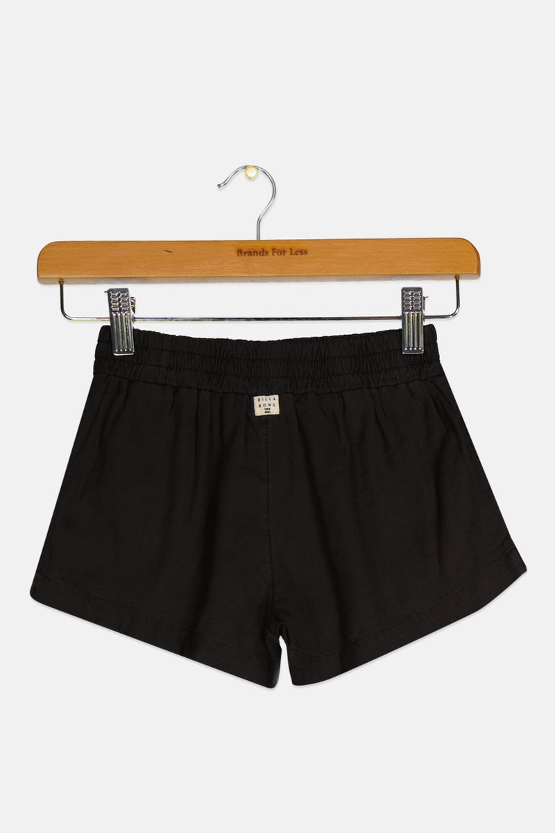 Billabong Kids Girl Sportswear Fit Plain Outdoor Shorts, Black  - Image 2