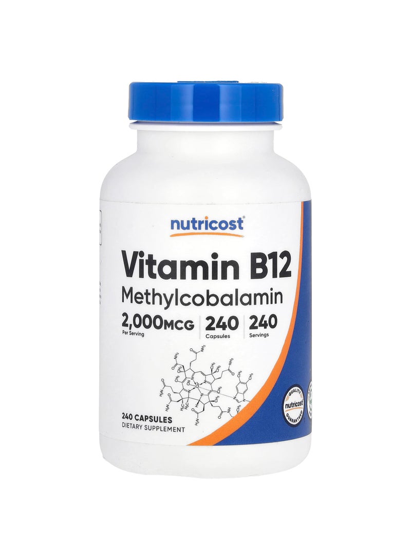 Nutricost Vitamin B12, 2,000 mcg, 240 Capsules